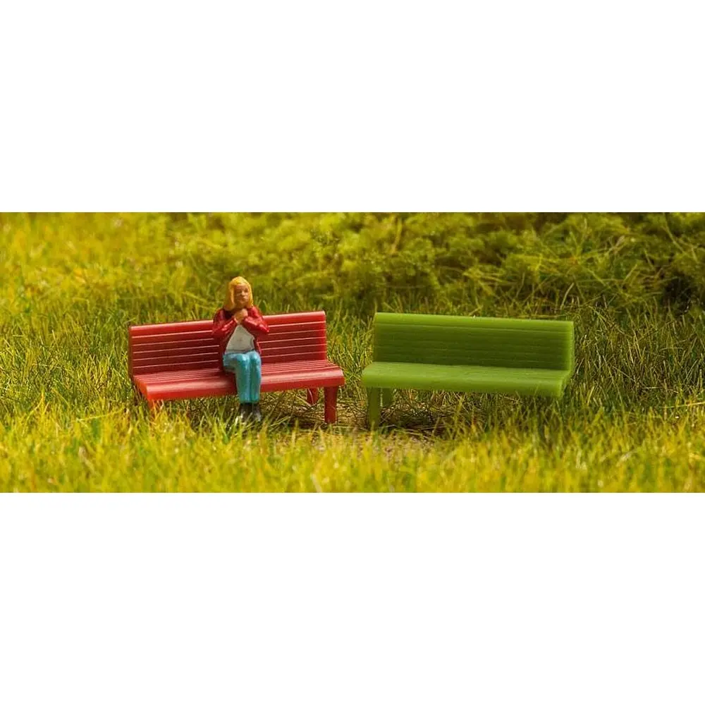 Set de 4 bancs - Faller 180919 - HO 1/87 - EP I