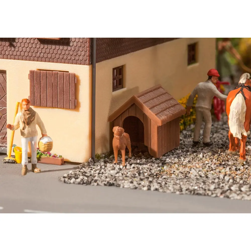 Niche et chien - Faller 180939 - HO 1/87