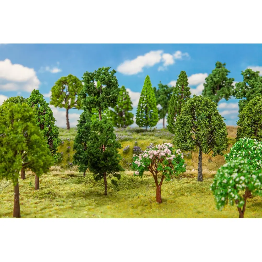 Set de 30 arbres à feuilles - Faller 181525 - Echelle Universelle