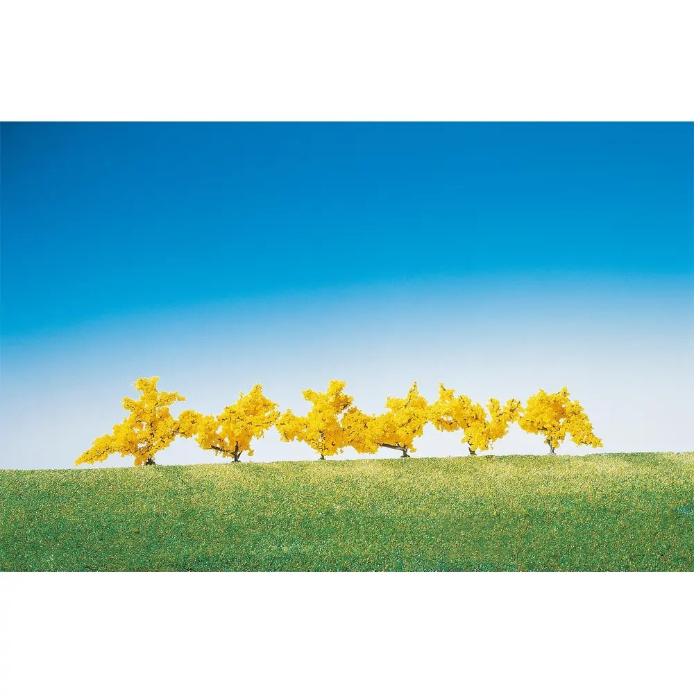 6 forsythias à fleurs jaunes - Faller 181475 - HO 1/87 / N 1/160 / TT 1/120