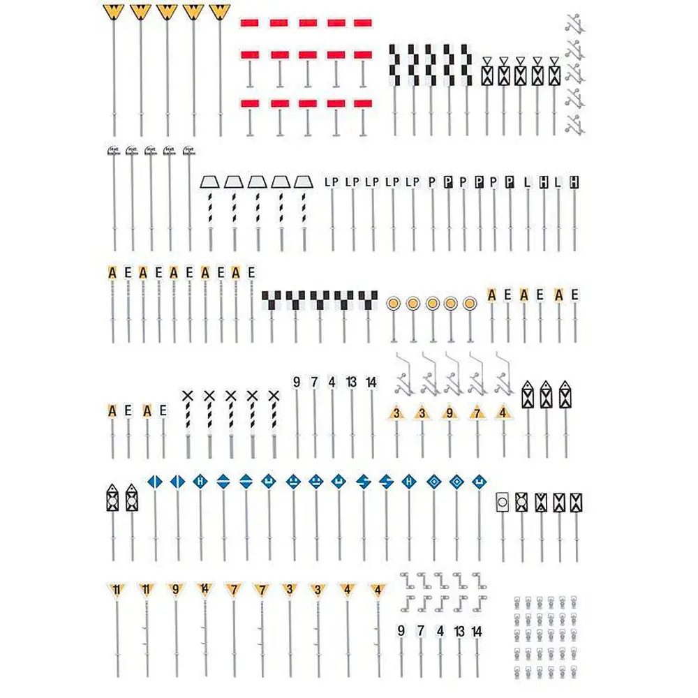 Set de panneaux signalisation de voies
