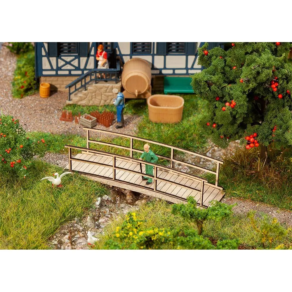 Maquette Petit pont en bois miniature - Faller 180301 - HO : 1/87