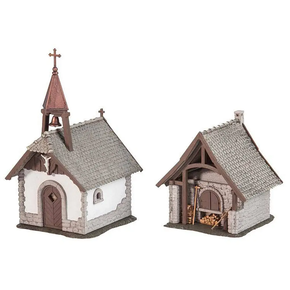 Chapelle de ferme et fournil - FALLER 130571 - HO 1/87 - EP I