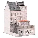 Maison urbaine avec atelier de réparation - FALLER 130705 - HO 1/87 - EP II
