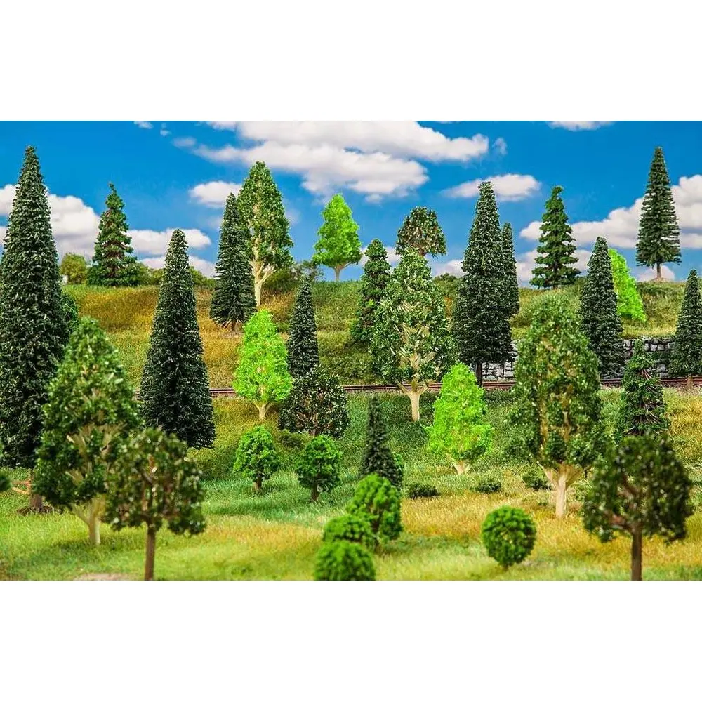 Lot de 50 Arbres Forestiers - Faller 181536 - HO : 1/87