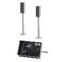 Lot de 2 feux à LED avec électronique - Faller 161840 - HO 1/87