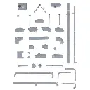 Ensemble de tuyaux et de pipelines - 1/87 HO - Faller 180331