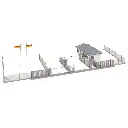 Bâtiment de garde militaire - HO 1/87 - Faller 144102