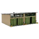 Garage pour véhicules militaire - HO 1/87 ème - FALLER 144103