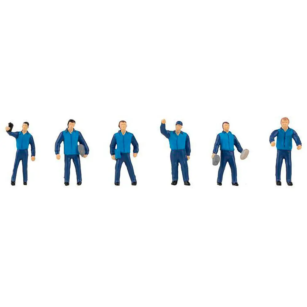 Lot de 6 personnages Livreurs de paquets Hermès Faller 151668 - HO : 1/87