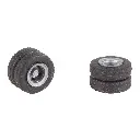 Un jeu de 2 roues arrières pour Car FALLER SYSTEM FALLER 163117 - HO 1/87