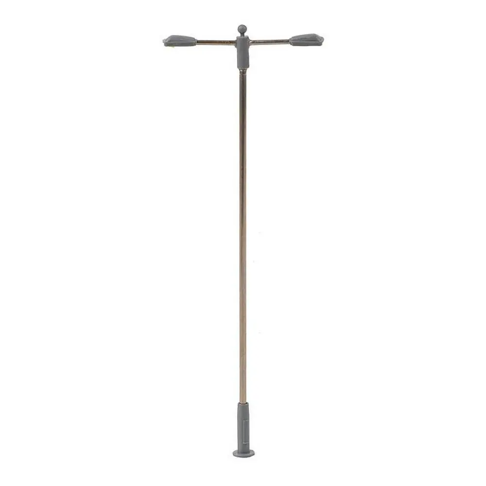 Lot de 3 lampadaires doubles avec LED - HO 1/87 - Faller 180103