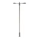 Lot de 3 lampadaires doubles avec LED - HO 1/87 - Faller 180103