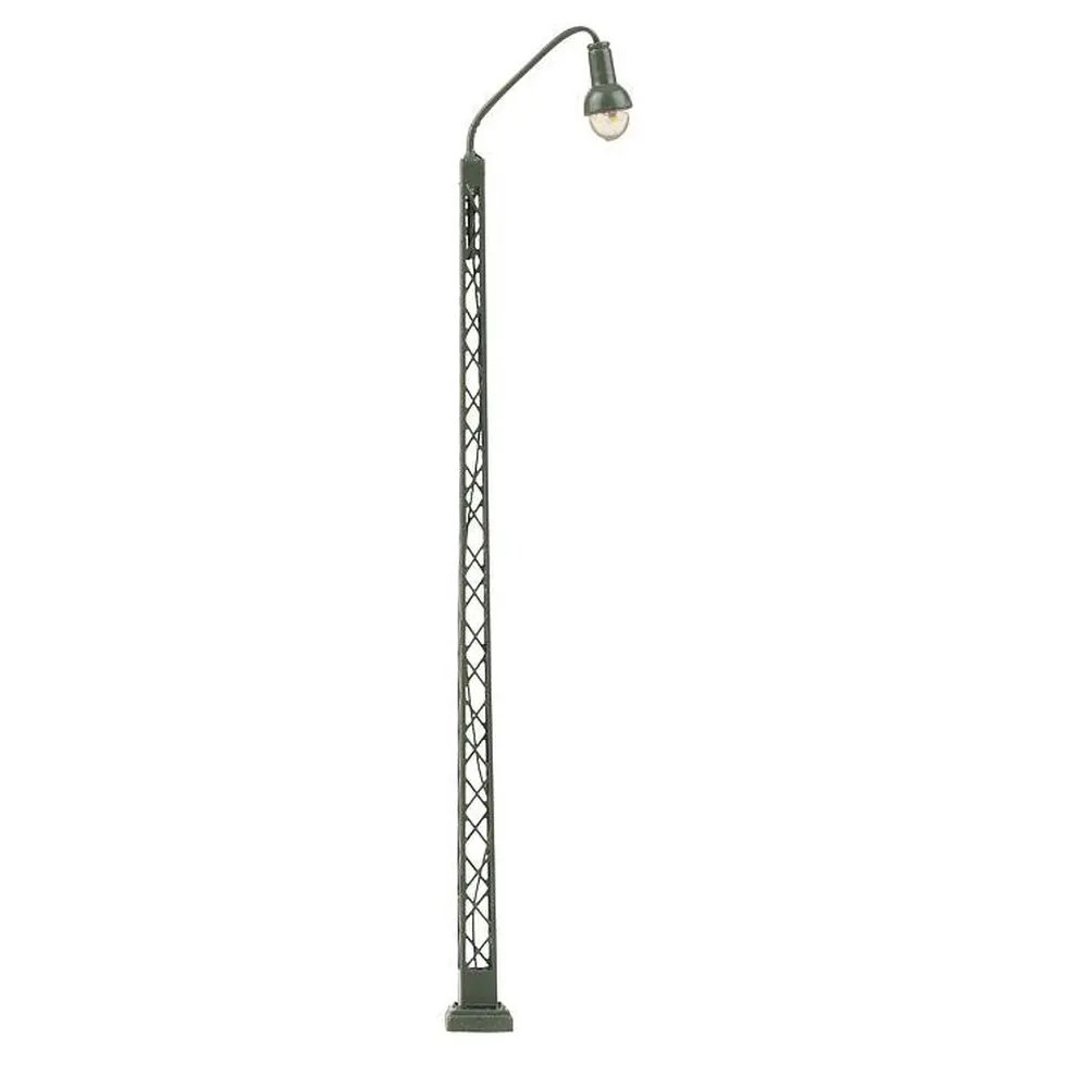 Set de 3 lampadaires avec mat métallique et LED - N 1/160 - Faller 272124