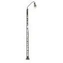 Set de 3 lampadaires avec mat métallique et LED - N 1/160 - Faller 272124