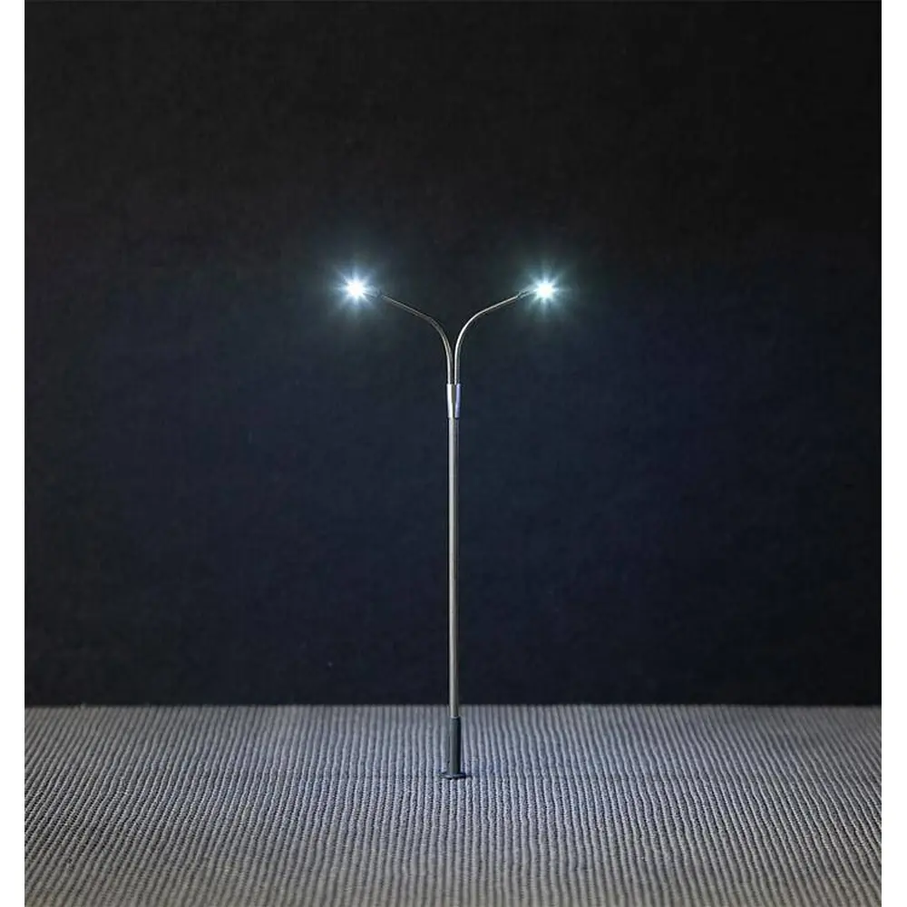 Lampadaire double moderne - HO 1/87 - Faller 180201