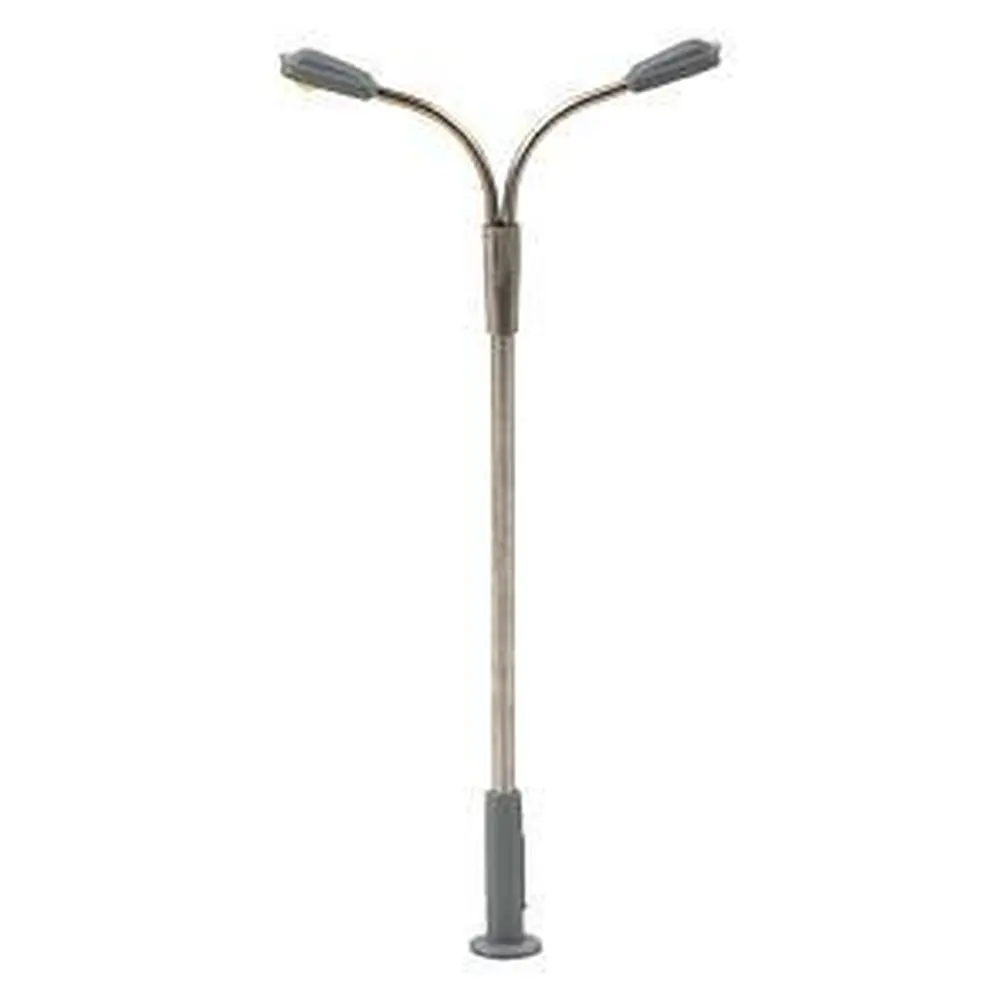 Lampadaire 2 bras éclairage public LED Faller 272221 - N 1/160