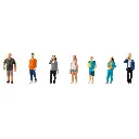 Lot de 6 personnages divers "Au centre-Ville" FALLER 151636 - HO 1/87