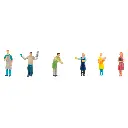 Set de 6 personnages "Vendeurs au marché" FALLER 151641 - HO 1/87