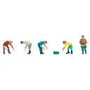 Lot de 5 personnages "à la récolte" Faller 151644 - HO : 1/87 -