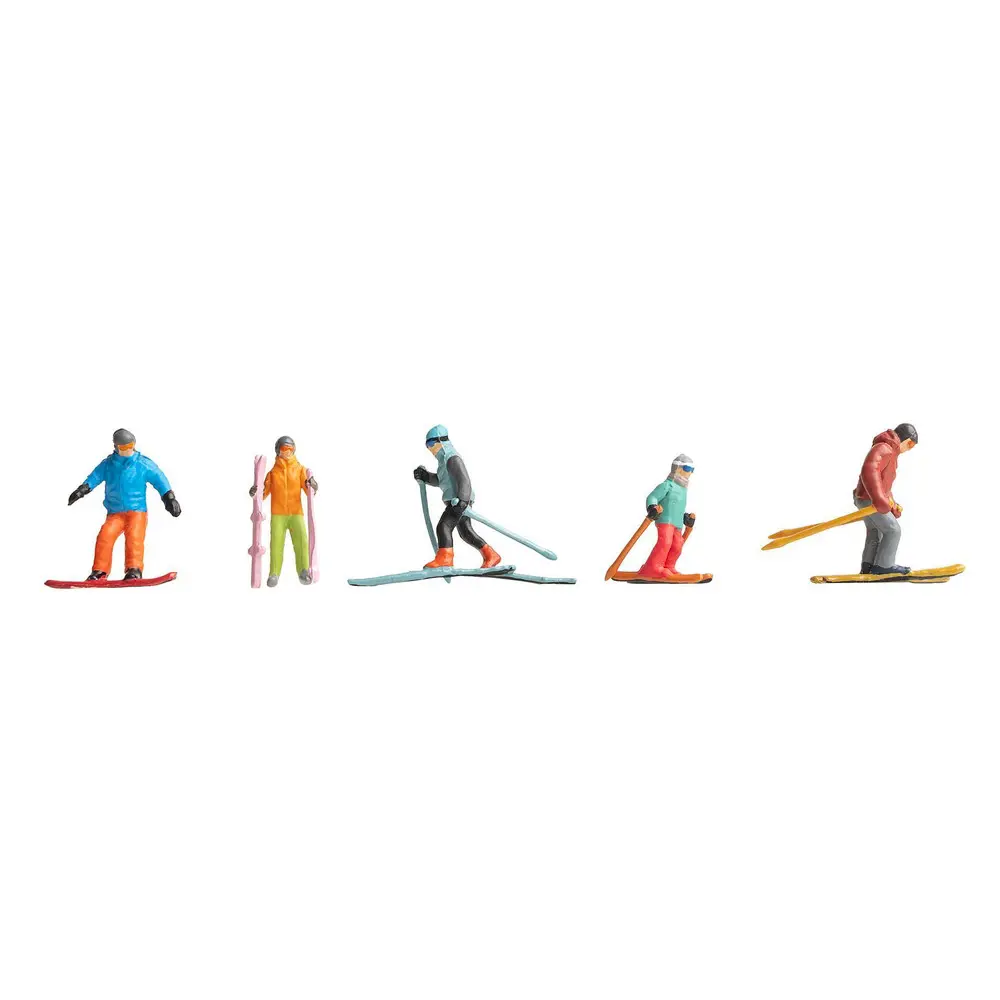 Pack de 6 personnages aux Sports d'hiver FALLER 151650 - HO 1/87