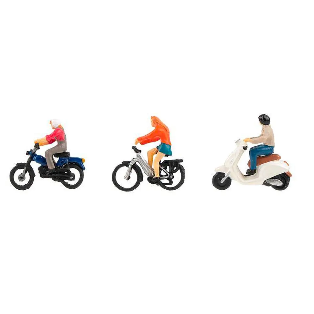 Lot de 3 personnages en 2 roues - Faller 151801 - HO 1/87
