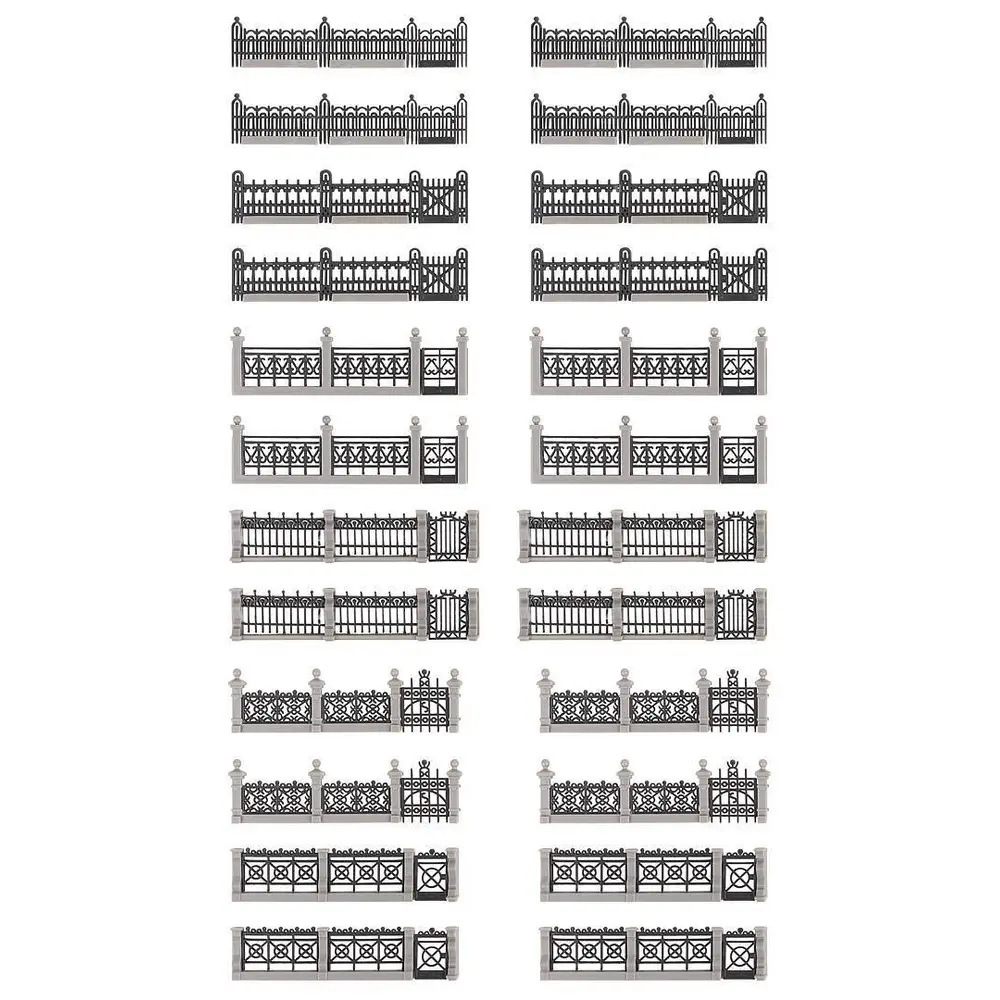 Pack clôtures en fer - FALLER 180417 - HO 1/87 - EP II