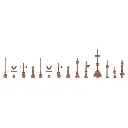 14 pointes de tour - FALLER 180854 - HO 1/87 - EP I