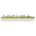 Plantation de 20 poireaux du jardin Faller 181288 - HO 1/87 - hauteur 12 mm