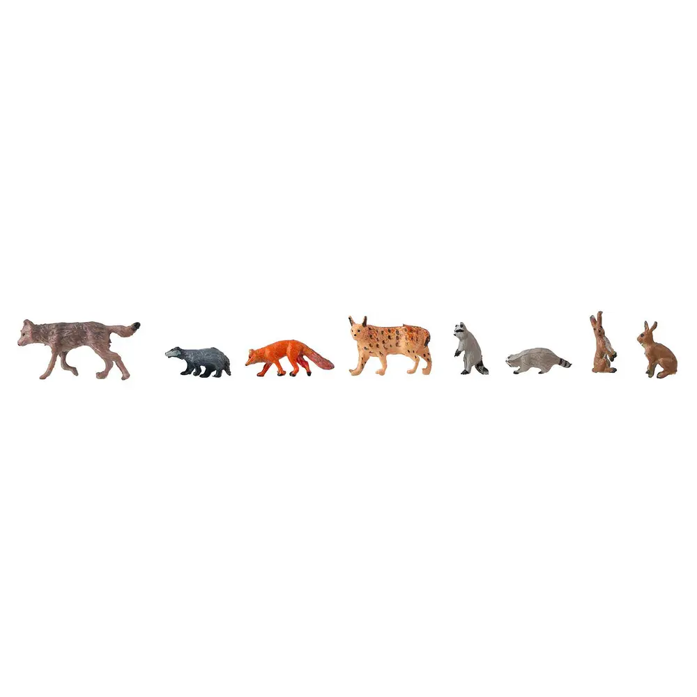 Ensemble de 8 animaux de la forêt Faller 151915 - HO : 1/87