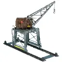 Grue portique FALLER 131370 - HO 1/87 - Ep III - 244x80x178mm