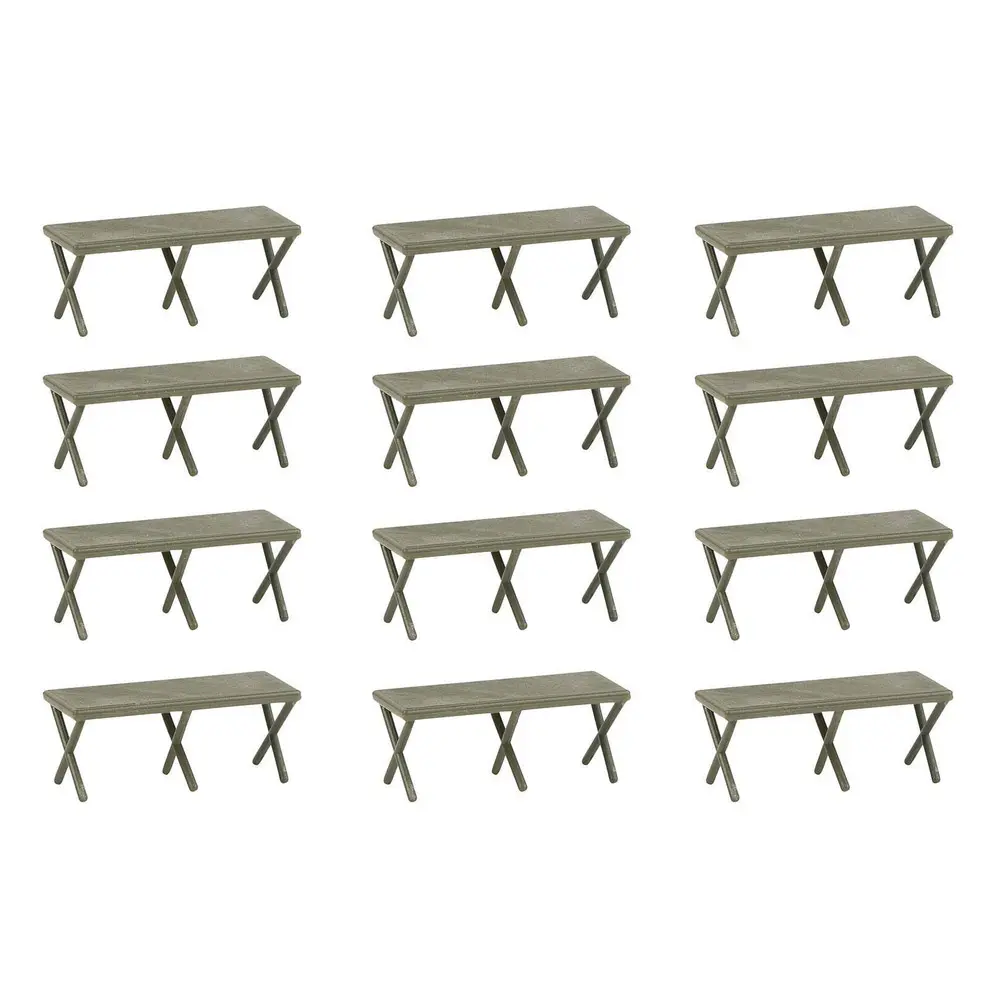Pack de 12 lits de camp médical FALLER 144071 - HO 1/87 - militaire