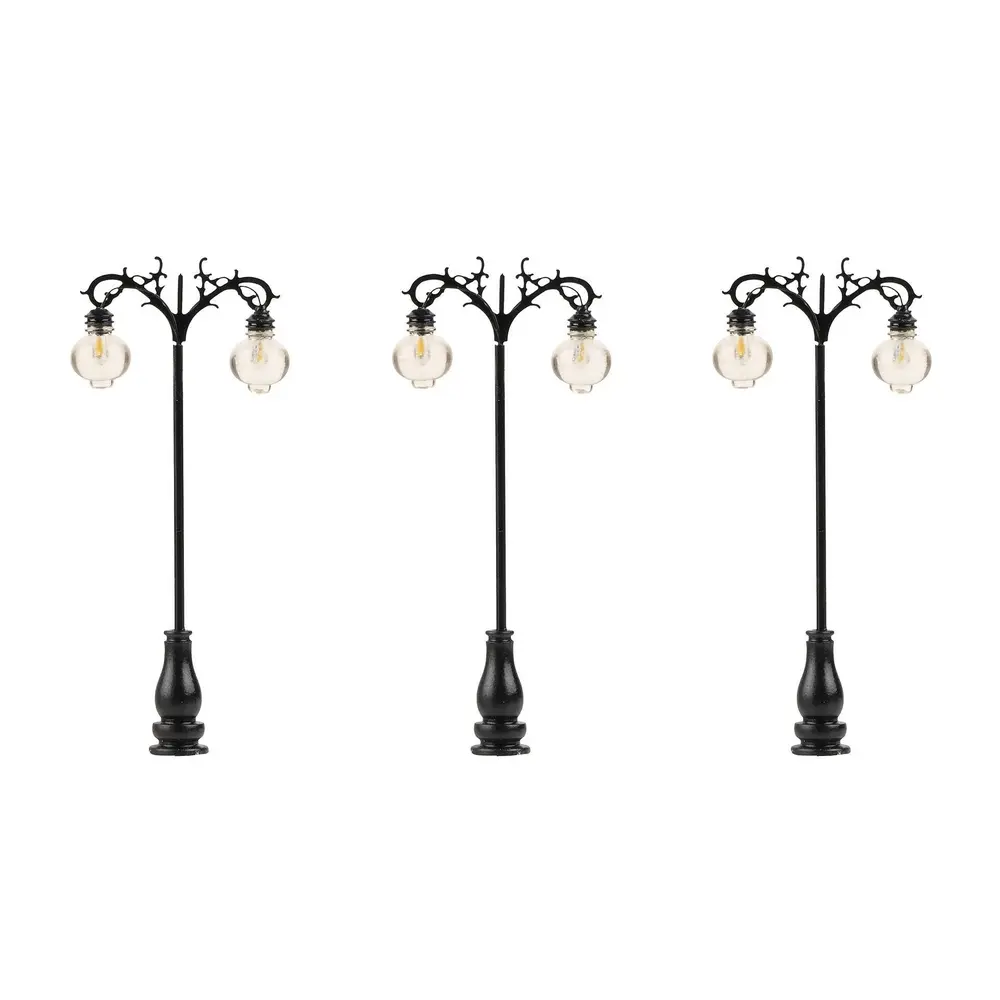 Set 3 Lampes suspendues à lanternes  LED Faller 180115 - HO 1/87 hauteur 75  mm
