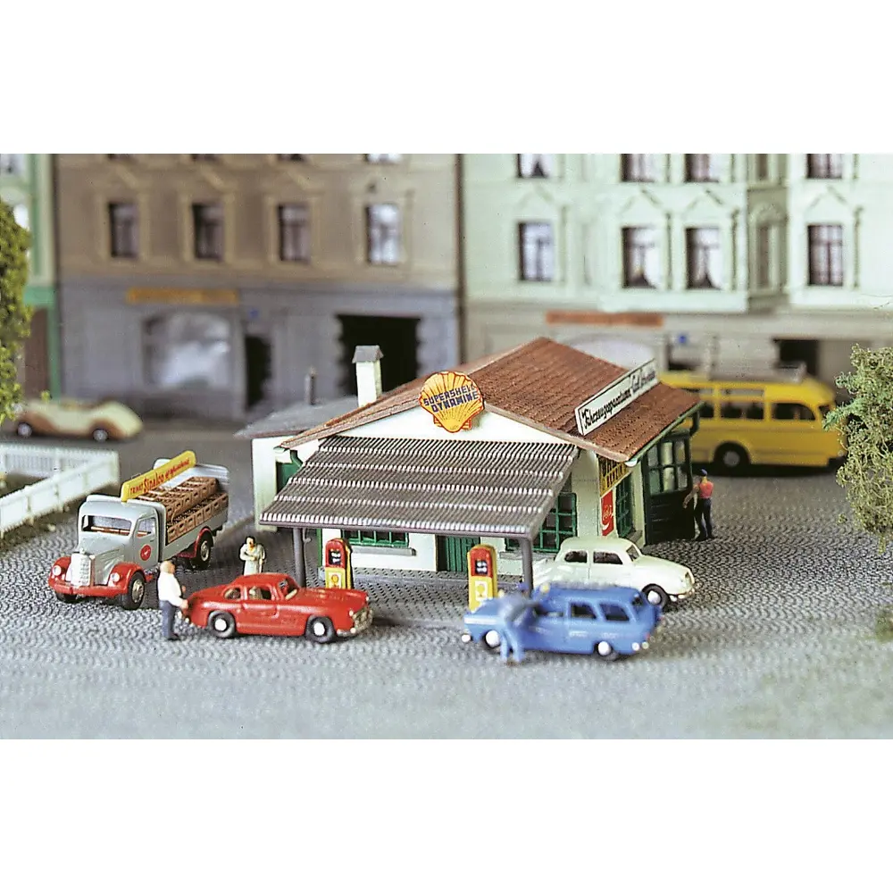 Station service Bosch/Shell- Faller 232542 - N 1/160 - EP III