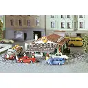 Station service Bosch/Shell- Faller 232542 - N 1/160 - EP III
