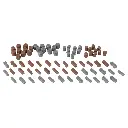 Pack de 80 équipements divers : Boîtes et barils - Faller 272918 - N 1/160