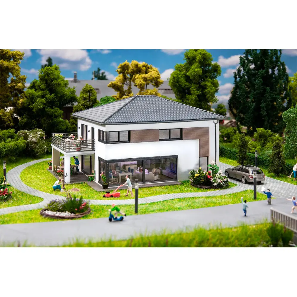 Maison moderne avec terrasse - Faller 130639 - HO 1/87