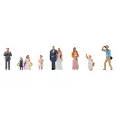 Lot 9 figurines au mariage Faller 151676 - HO 1/87