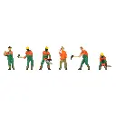 Employés forestiers avec un équipement moderne - Faller 151690 - HO 1/87