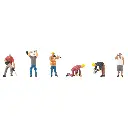6 Figurines sur le chantier - Faller 151694 - HO 1/87