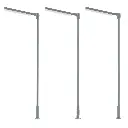 Lot de 3 lampadaires modernes LED - Faller 180121 - HO 1/87