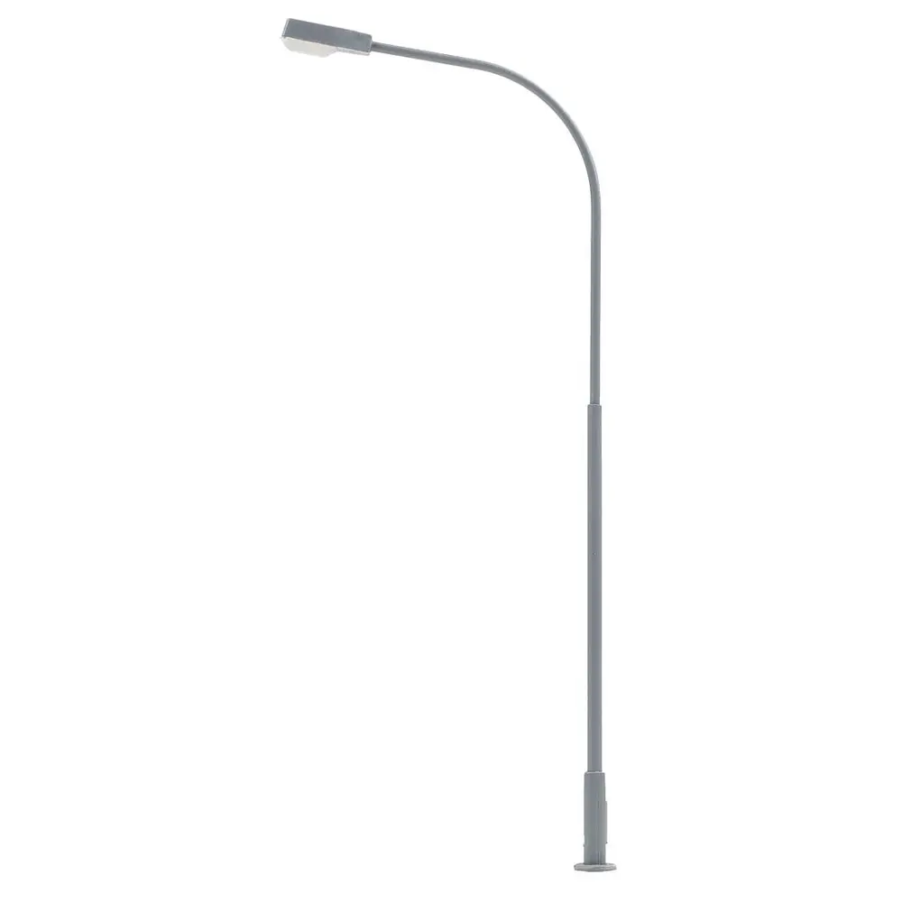 Lampadaire à LED blanc - Faller 180219 - HO 1/87 - hauteur 94 mm