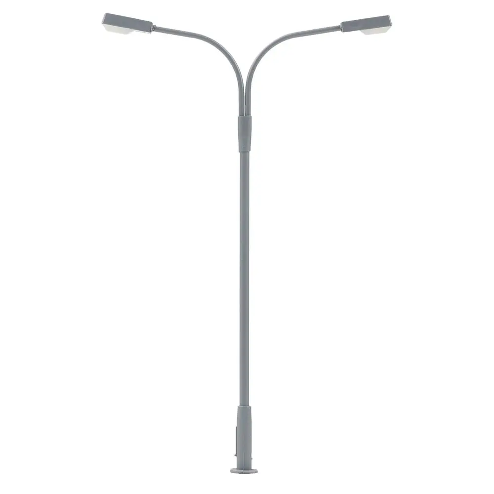 Un lampadaire à deux bras avec LED - Faller 180220 - HO 1/87