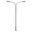 Un lampadaire à deux bras avec LED - Faller 180220 - HO 1/87
