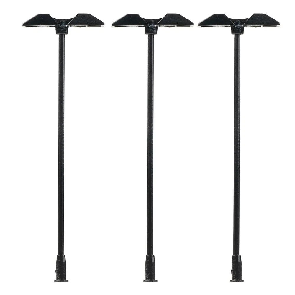 Lot de 3 Lampes trapézoïdales LED - Blanc chaud - Faller 272132 - N: 1/160