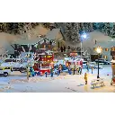 2 Stands du Marché de Noël - Faller 134001 - HO 1/87