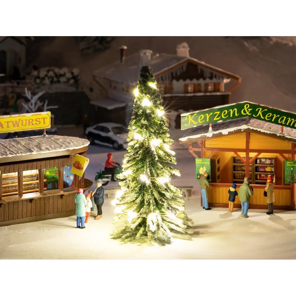 Sapin de Noël avec illuminations - Faller 181245 - HO 1/87