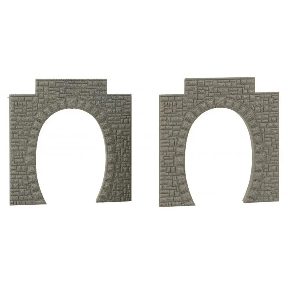 Lot de 2 entrées de tunnel, 1 voie - Faller 120576 - HO 1/87