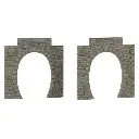 Lot de 2 entrées de tunnel, 1 voie - Faller 120576 - HO 1/87