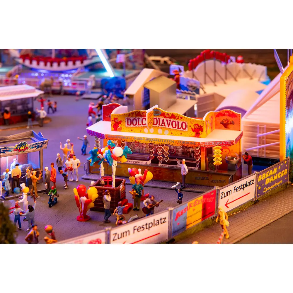 Stand de friandises et sculpteur de ballons - Faller 140474 - HO 1/87